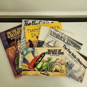 GARY LARSON - The Far Side | Set of 7 Comic Books Collectible Humor Kids Vintage